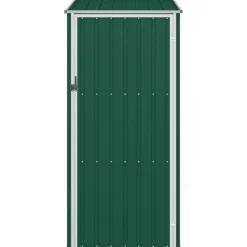 vidaXL Cobertizo de jardín acero galvanizado 87x98x159 cm Verde Online