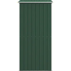 vidaXL Cobertizo de jardín acero galvanizado 192x108x223 cm Verde Outlet