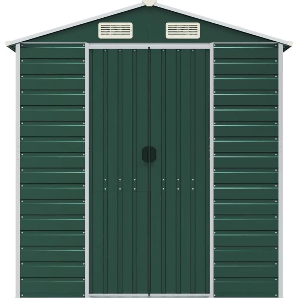 vidaXL Jardín-Cobertizo de jardín acero galvanizado 191x130x198 cm