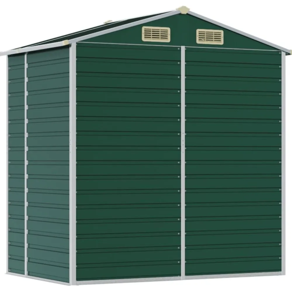 vidaXL Jardín-Cobertizo de jardín acero galvanizado 191x130x198 cm