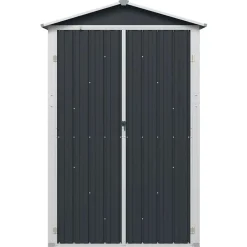 vidaXL Jardín-Cobertizo de jardín acero galvanizado 116x45x175cm