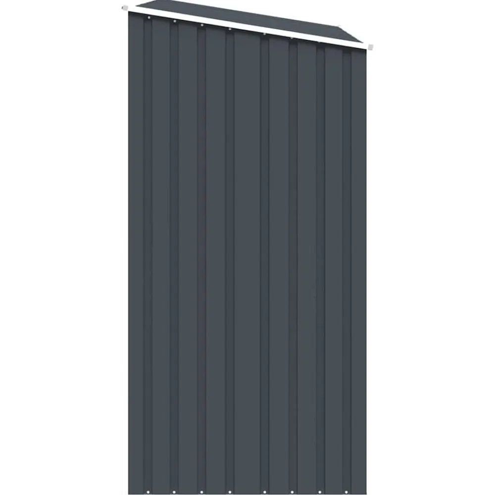 vidaXL Jardín-Cobertizo jardín leña acero galvanizado 245x98x159cm