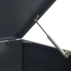 vidaXL Productos Del Hogar-Cobertizo para 3 cubos de basura acero 207x79x117 cm