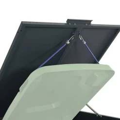 vidaXL Productos Del Hogar-Cobertizo para 2 cubos de basura acero 138x79x117 cm