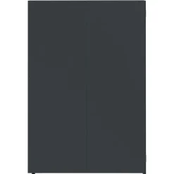 vidaXL Cobertizo para 6 cubos de basura acero 414x79x117 cm Antracita Clearance