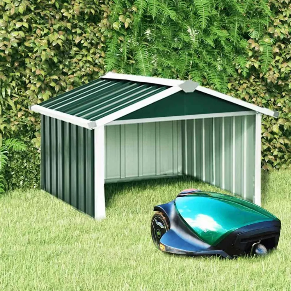 vidaXL Cobertizo para cortacésped acero galvanizado 92x97x63 cm Verde Sale