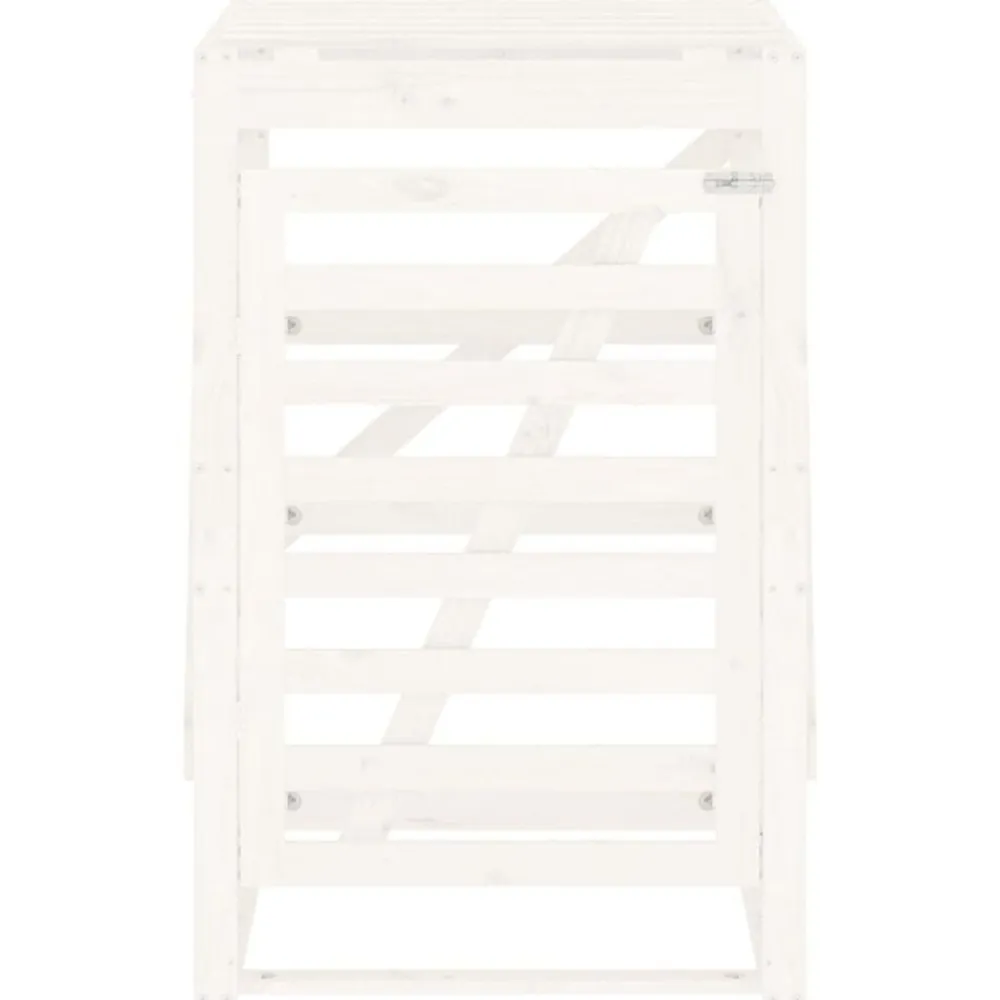 vidaXL Productos Del Hogar-Cobertizo para cubos de basura madera 84x90x128,5cm