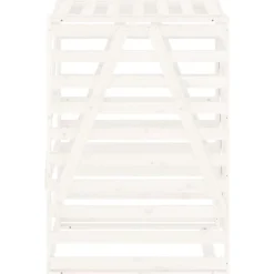 vidaXL Productos Del Hogar-Cobertizo para cubos de basura madera 84x90x128,5cm
