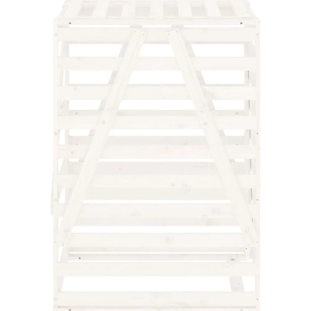vidaXL Productos Del Hogar-Cobertizo para cubos de basura madera 84x90x128,5cm