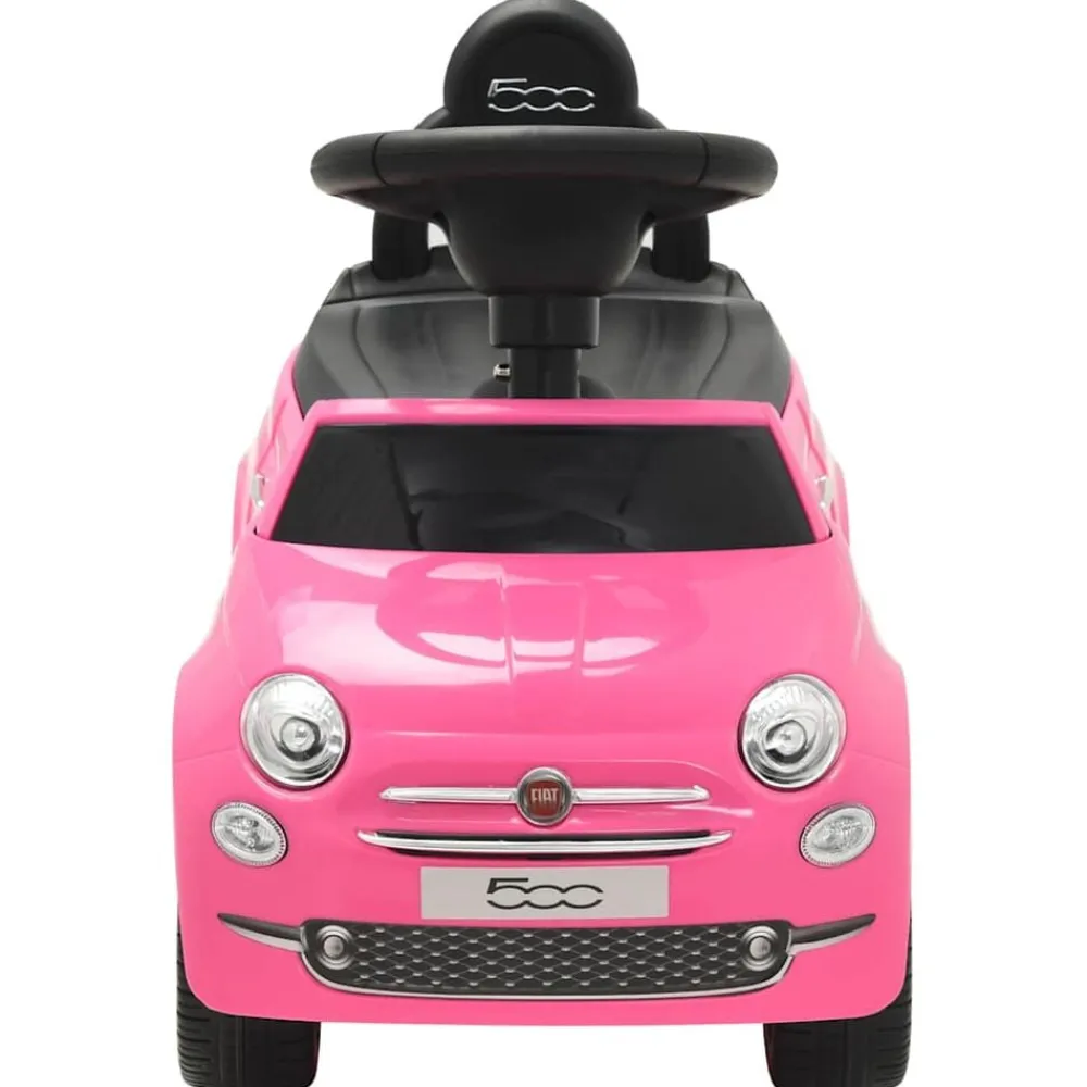 vidaXL Coche correpasillos Fiat 500 Rosa