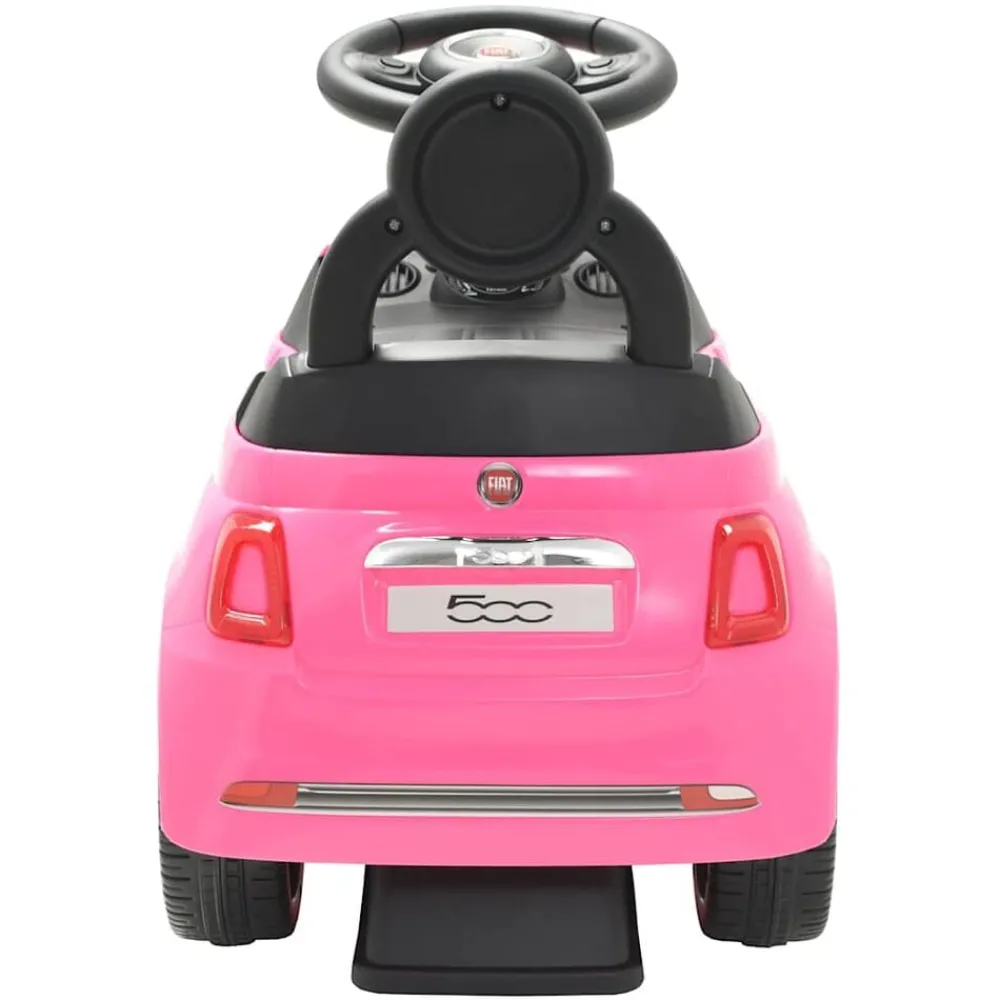 vidaXL Coche correpasillos Fiat 500 Rosa