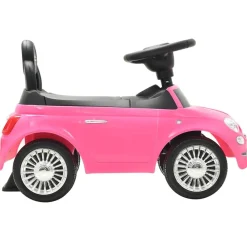 vidaXL Coche correpasillos Fiat 500 Rosa