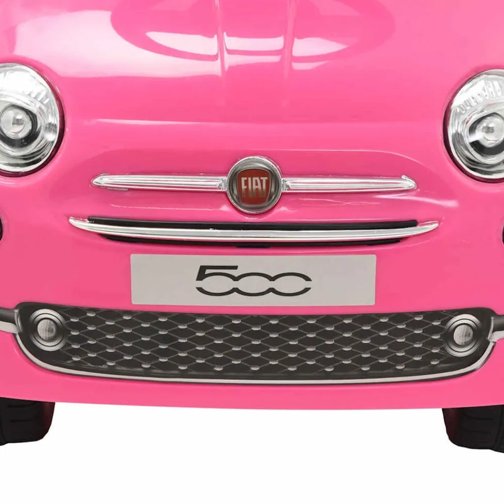 vidaXL Coche correpasillos Fiat 500 Rosa
