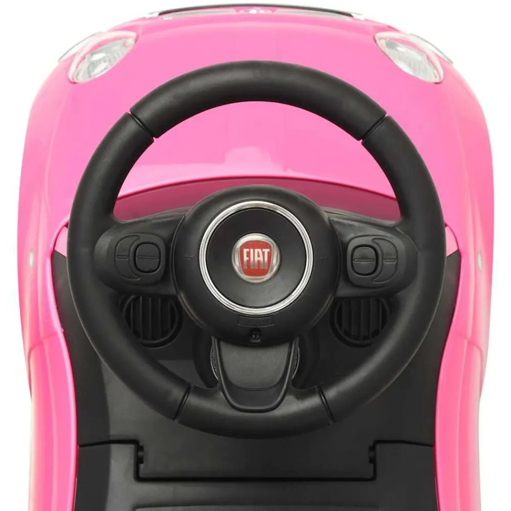 vidaXL Coche correpasillos Fiat 500 Rosa