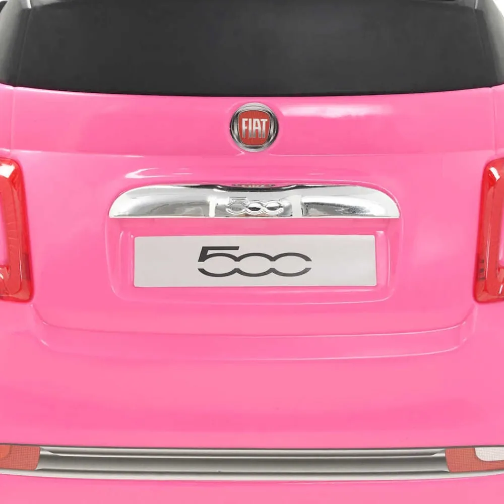 vidaXL Coche correpasillos Fiat 500 Rosa