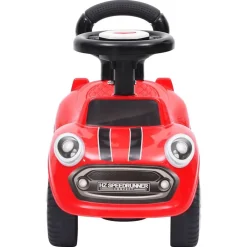 vidaXL Coche correpasillos Rojo New