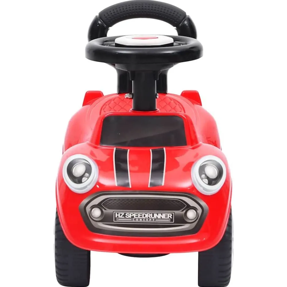 vidaXL Coche correpasillos Rojo New