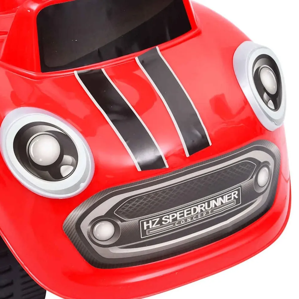 vidaXL Coche correpasillos Rojo New