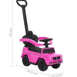 vidaXL Coche de empuje para niños G63 Rosa