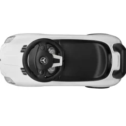vidaXL Coche de niños accionado con el pie blanco blanco benz Discount