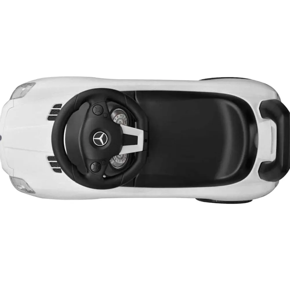 vidaXL Coche de niños accionado con el pie blanco blanco benz Discount