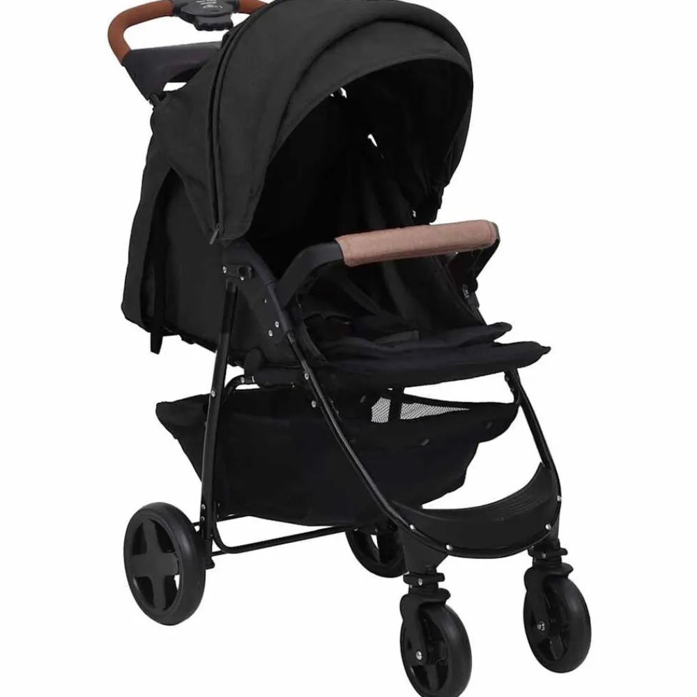vidaXL Cochecito de bebé 2 en 1 de acero gris Antracita Online