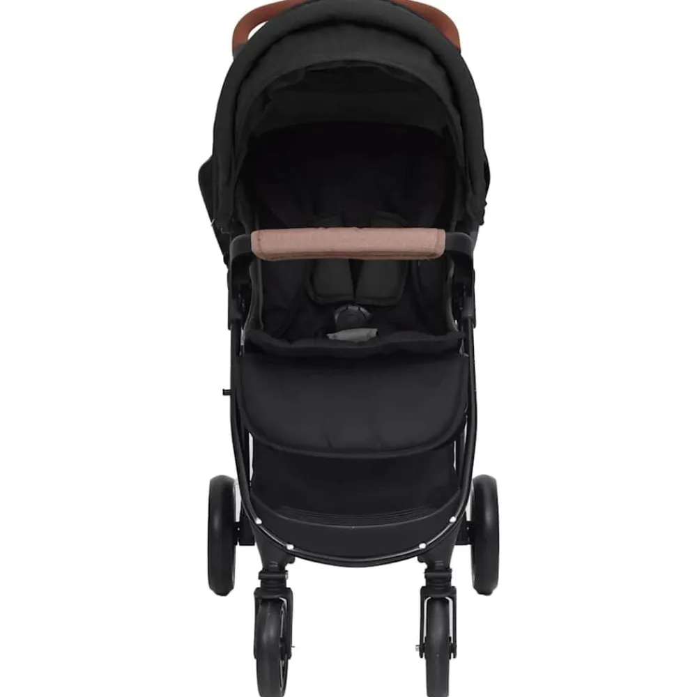 vidaXL Cochecito de bebé 2 en 1 de acero gris Antracita Online