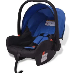 Niños vidaXL Transporte De Bebés-Cochecito de bebé 3 en 1 y negro aluminio