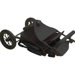Niños vidaXL Transporte De Bebés-Cochecito de bebé de acero gris