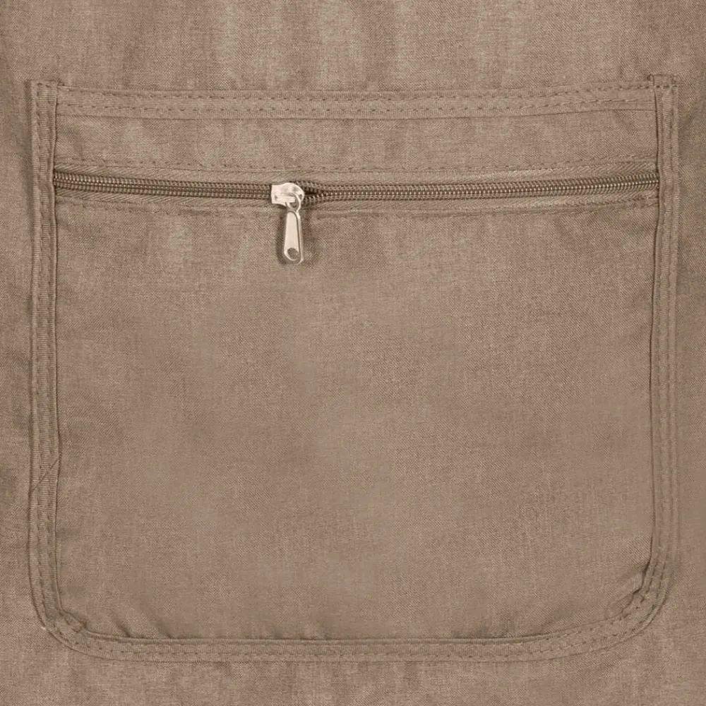 Niños vidaXL Transporte De Bebés-Cochecito de bebé de acero gris taupe
