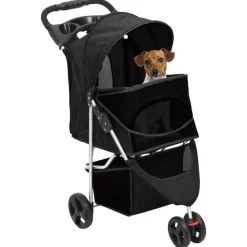 vidaXL Productos Para Mascotas-Cochecito para perros plegable tela oxford 80x46x98 cm