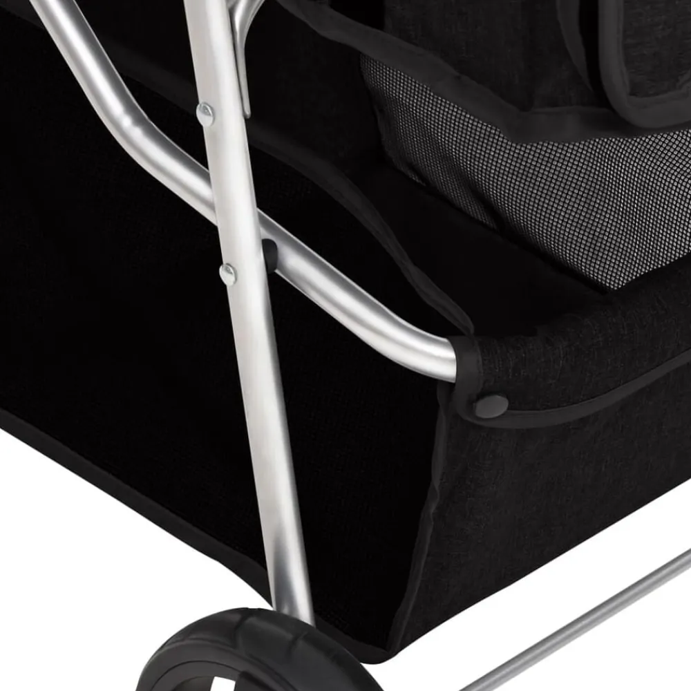vidaXL Productos Para Mascotas-Cochecito para perros plegable tela oxford 80x46x98 cm