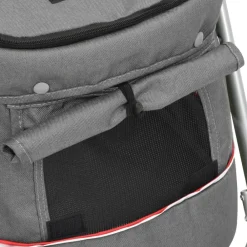 vidaXL Cochecito para perros plegable tela lino 100x49x96 cm Gris Online
