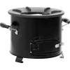 vidaXL Cocina de leña para camping metal negro 36x26x22,5 cm Discount