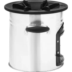 vidaXL Cocina leña camping acero inoxidable plateado 45,5x33x25,5 cm Best