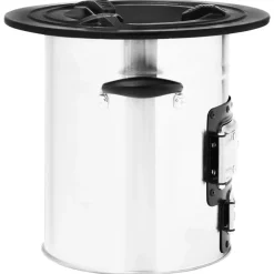 vidaXL Chimeneas-Cocina leña camping acero inoxidable 51,5x35x30,5 cm