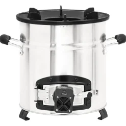 vidaXL Cocina leña ventilador USB acero inoxidable plata 35,5x26x28 cm Sale