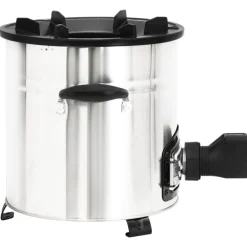 vidaXL Cocina leña ventilador USB acero inoxidable plata 35,5x26x28 cm Sale