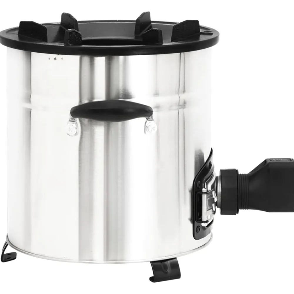 vidaXL Cocina leña ventilador USB acero inoxidable plata 35,5x26x28 cm Sale
