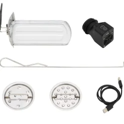 vidaXL Cocina leña ventilador USB acero inoxidable plata 35,5x26x28 cm Sale