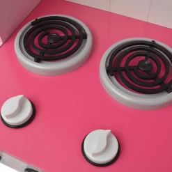 vidaXL Cocinita de juguete de madera rosa y blanca 82x30x100 cm New