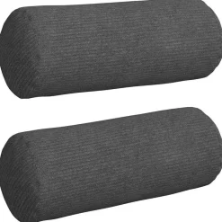 vidaXL Decoración-Cojines Bolster 2 pcs Ø 15 x 40 cm Tela de pana