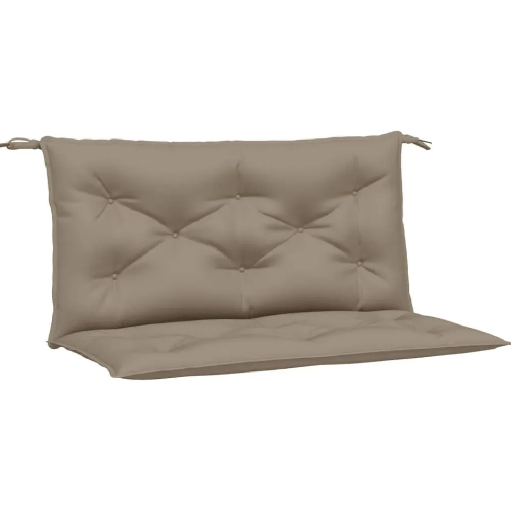 vidaXL Cojines de banco de jardín 2 uds tela Oxford 100x50x7 cm Taupé Clearance
