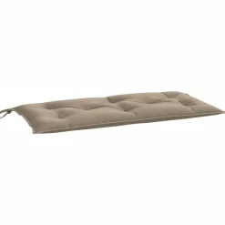 vidaXL Cojines de banco de jardín 2 uds tela Oxford 100x50x7 cm Taupé Clearance