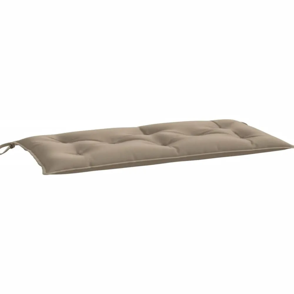 vidaXL Cojines de banco de jardín 2 uds tela Oxford 100x50x7 cm Taupé Clearance
