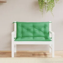 vidaXL Decoración-Cojines de banco de jardín 2 uds tela Oxford 100x50x7 cm