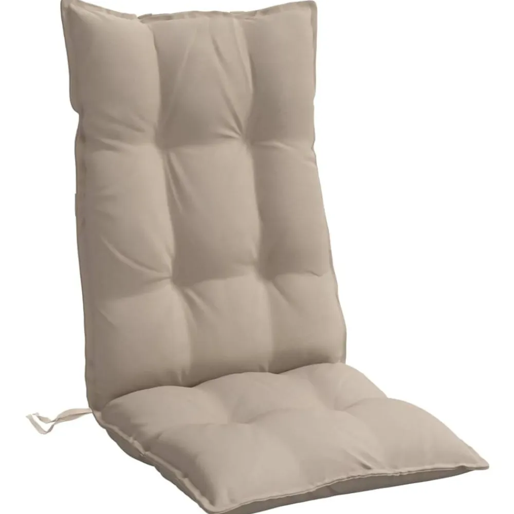 vidaXL Cojines de silla con respaldo alto 2 uds tela Oxford gris taupe Taupé Hot