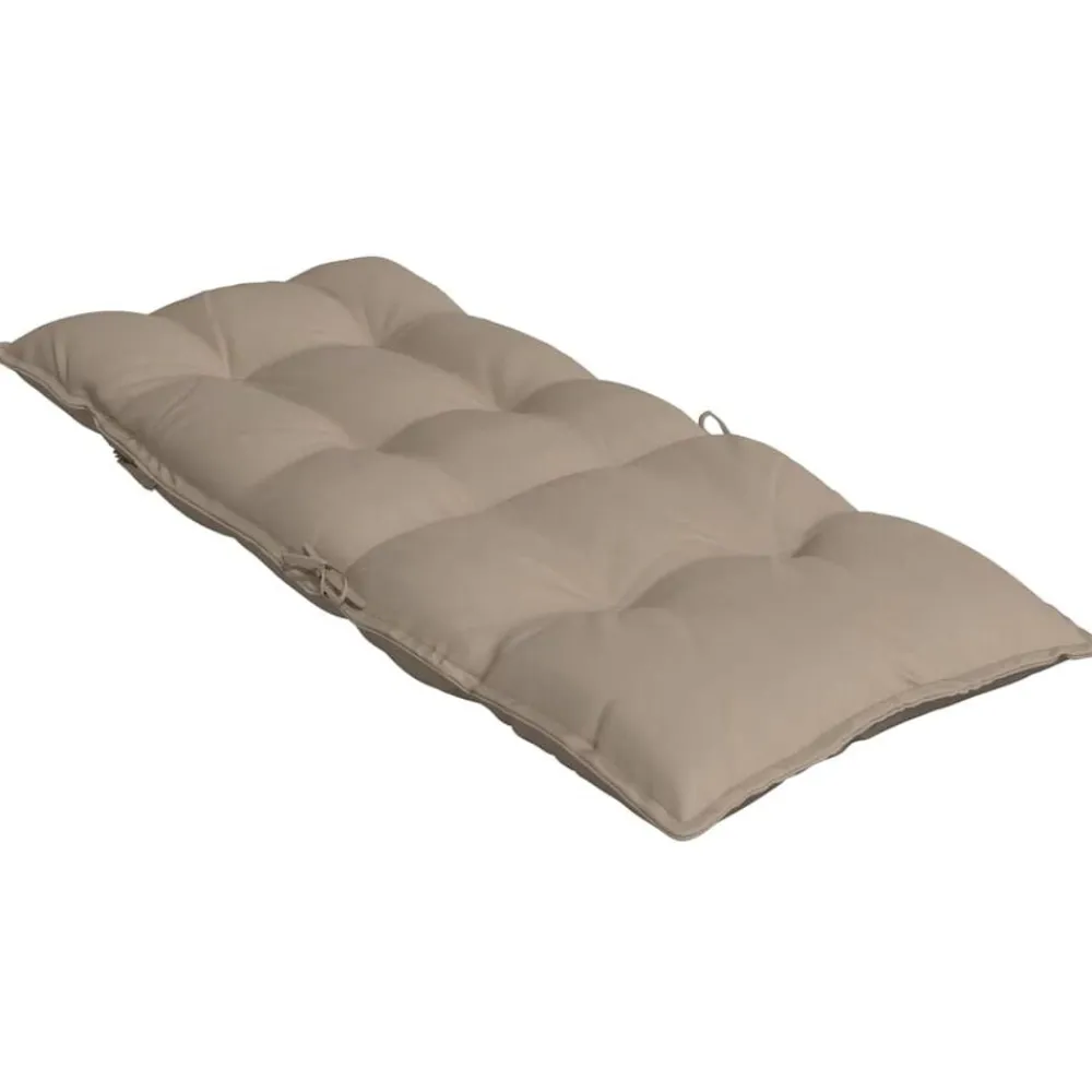vidaXL Cojines de silla con respaldo alto 2 uds tela Oxford gris taupe Taupé Hot