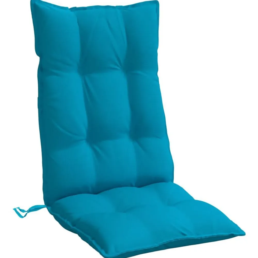 vidaXL Cojines de silla con respaldo alto 2 uds tela Oxford Azul claro Discount