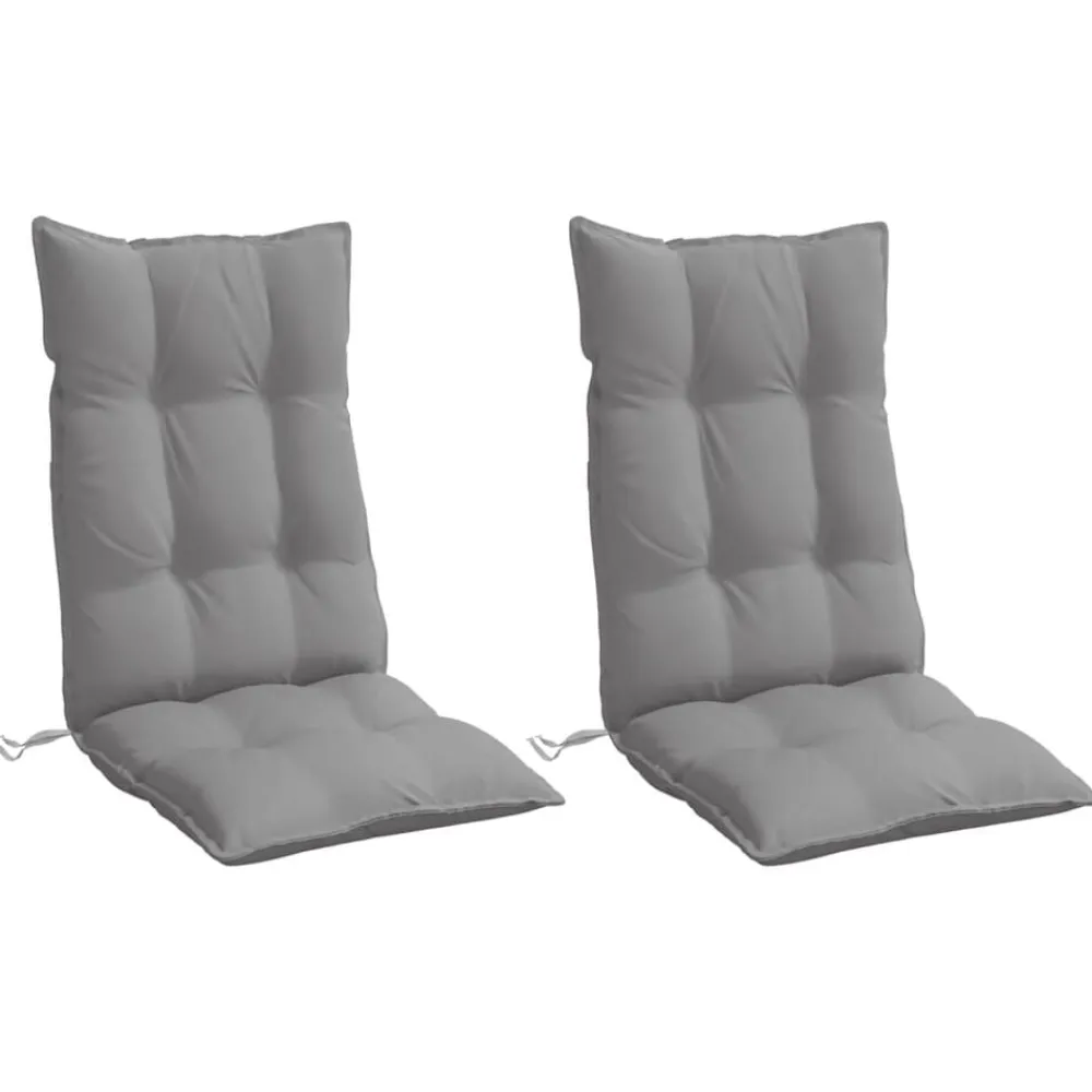 vidaXL Decoración-Cojines de silla con respaldo alto 2 uds tela Oxford